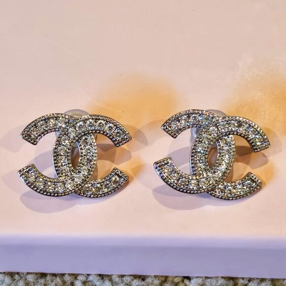 CC Clip On Earrings - Picture 1 of 5